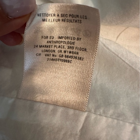 Koto Bofolo Anthropologie Linen Shirt Dress  Size 00 (a4 - Picture 12 of 13